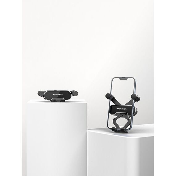 Vention Auto-Clamping Car Phone Mount With Duckbill Clip Gray Crossbar Type - Smartphone Holders - Smartphones - Techbox