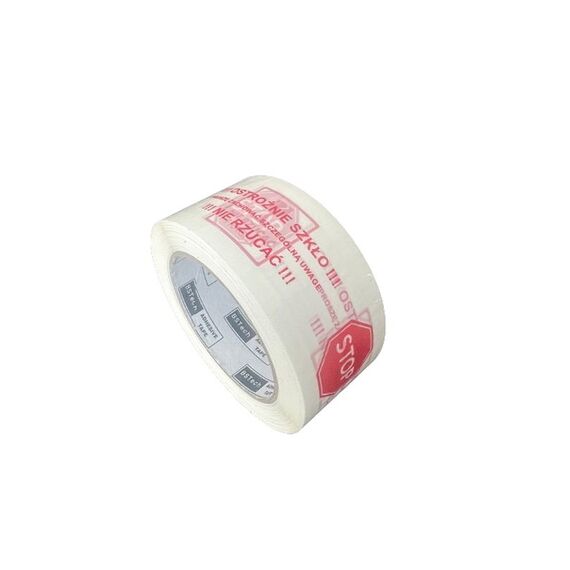 BSTech tape adhesive with print 48x100m "Careful glass" - Various Supplies - Office Supplies - Techbox