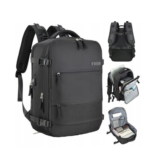 NOVEEN CTB400 Black Cabin Travel Backpack 40x20x25 | Techbox