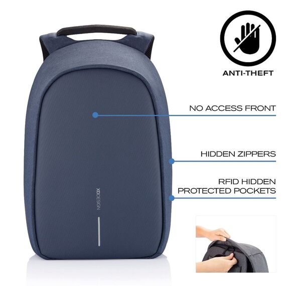 XD DESIGN ANTI-THEFT BACKPACK BOBBY HERO REGULAR NAVY P/N: P705.295 | Techbox