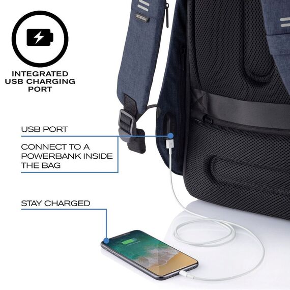 XD DESIGN ANTI-THEFT BACKPACK BOBBY HERO REGULAR NAVY P/N: P705.295 | Techbox