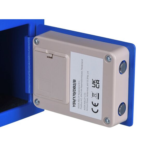 Yale YSV/170/DB2/B Freestanding safe 3.8 l Steel Blue - Various Supplies - Office Supplies - Techbox