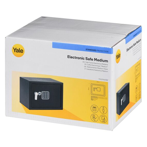 Yale YSV/250/DB2 Free Standing Safe 16.3 l Steel Black | Techbox