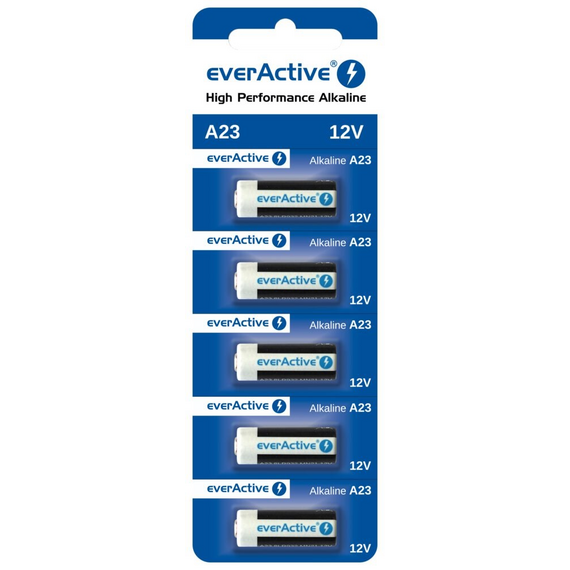 Alkaline batteries everActive A23 12V - blister 5 pcs | Techbox