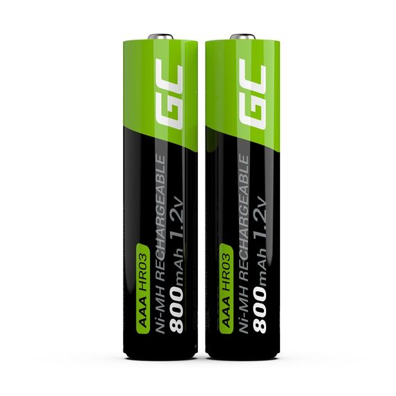 Green Cell GR08 household battery Rechargeable battery AAA Nickel-Metal Hydride (NiMH) - Batteries & Chargers - Consumables - Techbox
