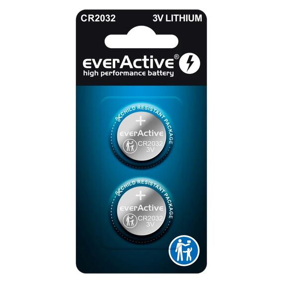 Lithium batteries everActive CR2032 - blister 2 pcs | Techbox
