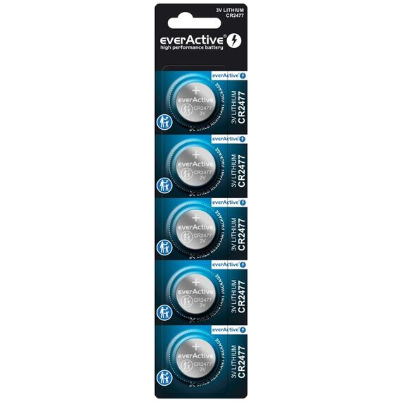 Lithium battery everActive CR2477 - blister 5 pcs. | Techbox