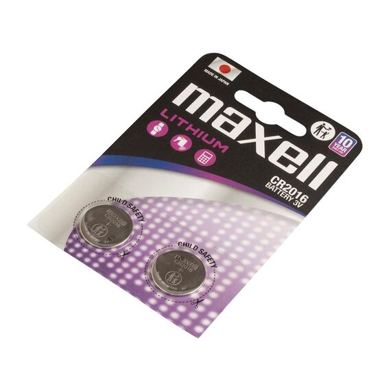 MAXELL Lithium battery LITHIUM CR2016 2 pcs. 3V | Techbox