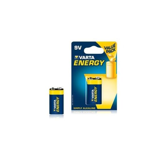 Battery alkaline VARTA Energy 9V 6LR61 (x 1) - Batteries & Chargers - Consumables - Techbox