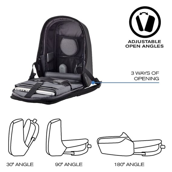 XD DESIGN ANTI-THEFT BACKPACK BOBBY HERO XL BLACK P/N: P705.711 | Techbox