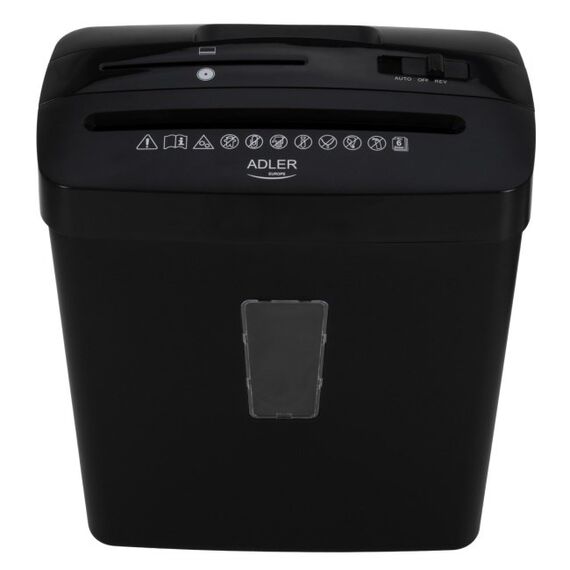 Adler AD 1037 Document Shredder Black - Office Machines - Office Supplies - Techbox