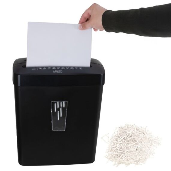 Adler AD 1037 Document Shredder Black - Office Machines - Office Supplies - Techbox