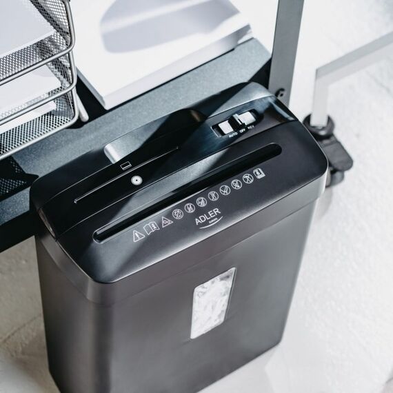 Adler AD 1037 Document Shredder Black - Office Machines - Office Supplies - Techbox