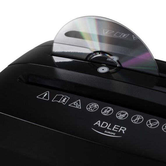 Adler AD 1037 Document Shredder Black - Office Machines - Office Supplies - Techbox
