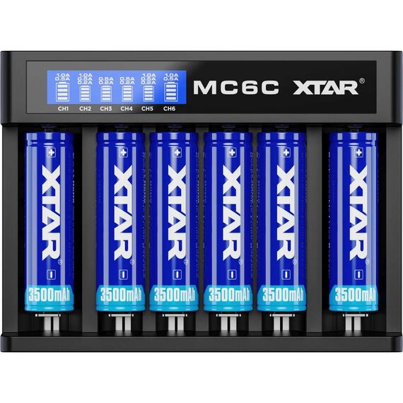 Battery charger Li-ion XTAR MC6C | Techbox