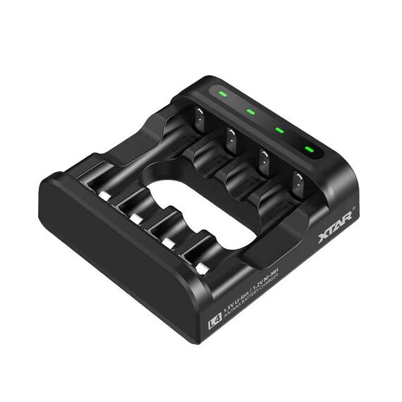 Battery charger R03 / AAA, R6 / AA Li-ion 1,5V / NiMH - 4 slots | Techbox