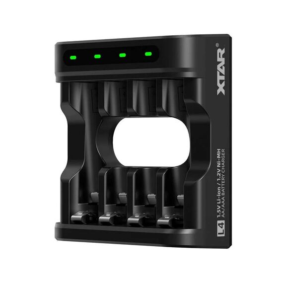 Battery charger R03 / AAA, R6 / AA Li-ion 1,5V / NiMH - 4 slots | Techbox
