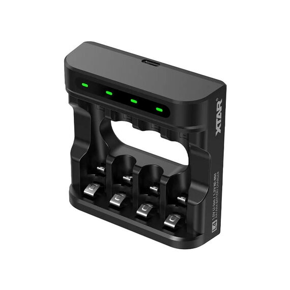 Battery charger R03 / AAA, R6 / AA Li-ion 1,5V / NiMH - 4 slots | Techbox