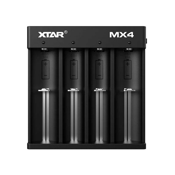 Battery charger universal Li-ion/NiMH - 4 slots | Techbox