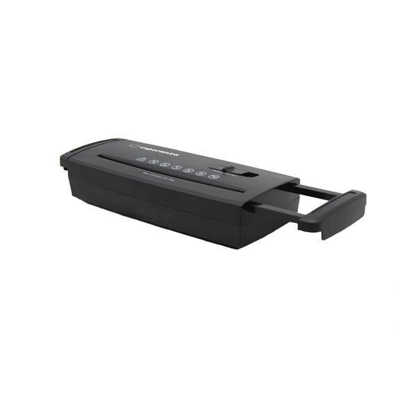 Esperanza EN101 paper shredder Strip shredding 22 cm Black - Office Machines - Office Supplies - Techbox