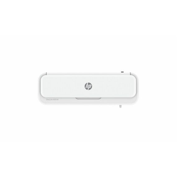 HP ONELAM 400 A4 laminator, Hot/Cold, integrated trimmer, corner rounder, speed 40 cm/min + 15 pouches: 3xA4, 4xA5, 4xA6, 4xB-CARD, white | Techbox