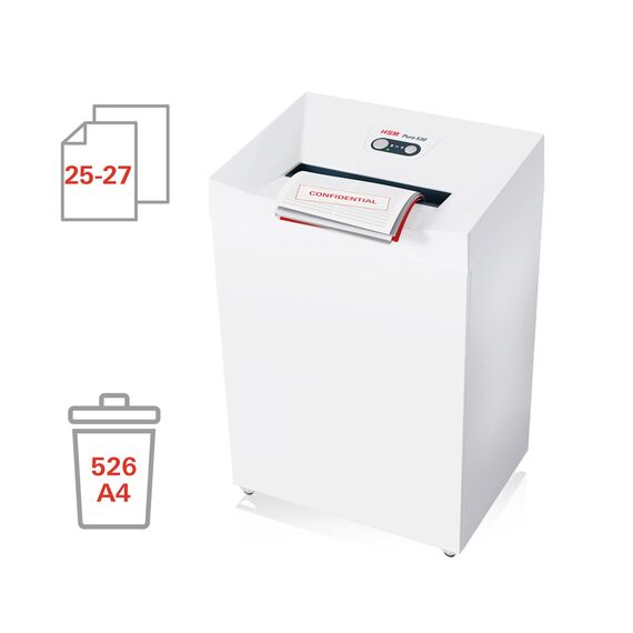 HSM Pure 530 shredder, 80 l, 5,8 mm - Office Machines - Office Supplies - Techbox