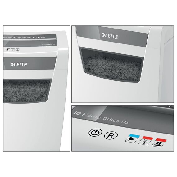 Leitz IQ Home Office P-4 paper shredder Particle-cut shredding 22 cm White | Techbox