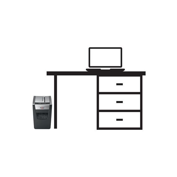 Rexel Momentum X312-SL paper shredder Particle-cut shredding Black, Grey | Techbox