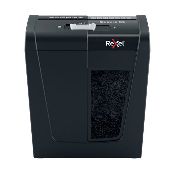 Rexel Secure S5 paper shredder Strip shredding 70 dB Black | Techbox