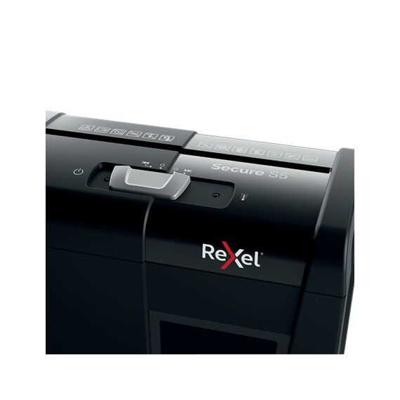 Rexel Secure S5 paper shredder Strip shredding 70 dB Black | Techbox