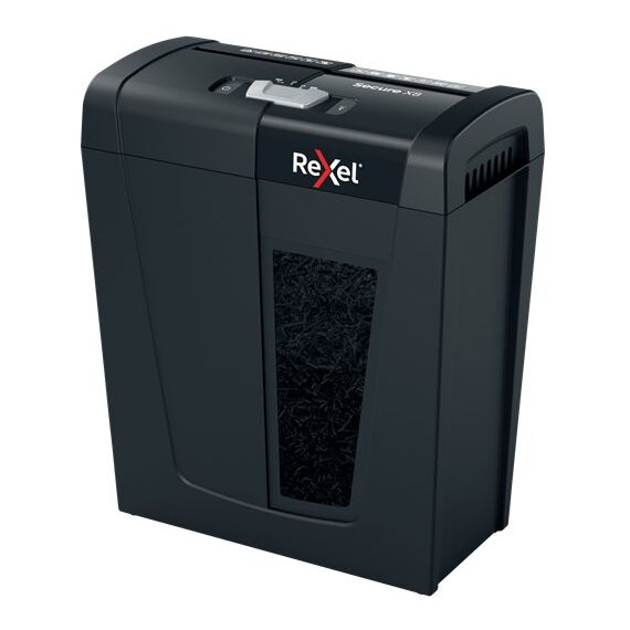 Rexel Secure X8 paper shredder Cross shredding 70 dB Black - Office Machines - Office Supplies - Techbox