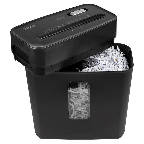 Savio ND-01 paper shredder Cross shredding 72 dB Black | Techbox