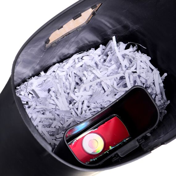Shredder Activejet ASH-1201D, P-3, 25 l, 5x38 mm shreds, black and silver. | Techbox