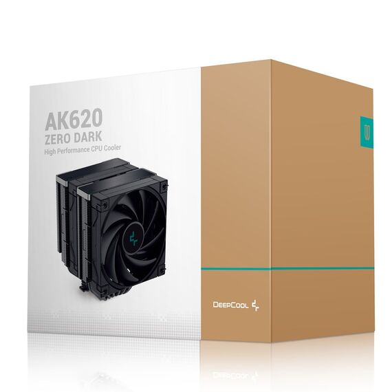 DeepCool AK620 ZERO DARK Processor Air cooler 12 cm Black 1 pc(s) | Techbox