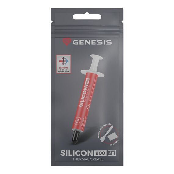 GENESIS Silicon 900 heat sink compound Thermal paste 12.8 W/m·K 2 g | Techbox