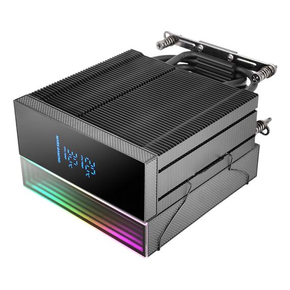 Mars Gaming MCPU-LCD Processor Air cooler 12 cm Black 1 pc(s) - CPU Coolers & Pastes - CPU & Cooling - Techbox