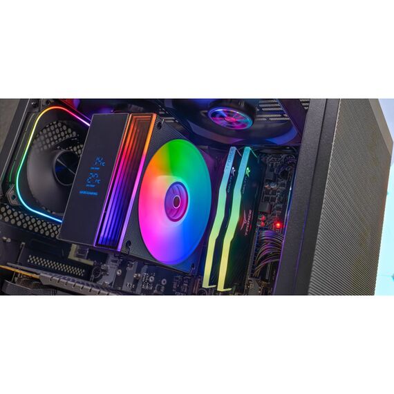 Mars Gaming MCPU-LCD Processor Air cooler 12 cm Black 1 pc(s) - CPU Coolers & Pastes - CPU & Cooling - Techbox