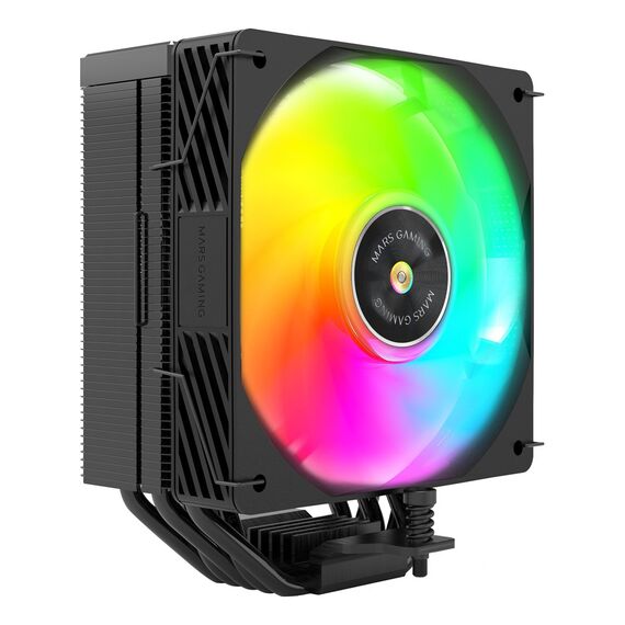Mars Gaming MCPUX5ARGB computer cooling system Processor Air cooler 12 cm Black 1 pc(s) - CPU Coolers & Pastes - CPU & Cooling - Techbox