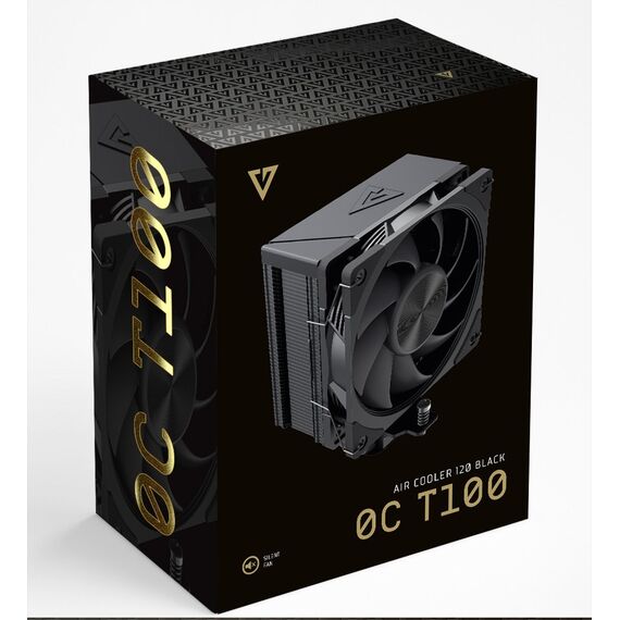 MODECOM Volcano 0C T100 Processor Air cooler 12 cm Black - CPU Coolers & Pastes - CPU & Cooling - Techbox