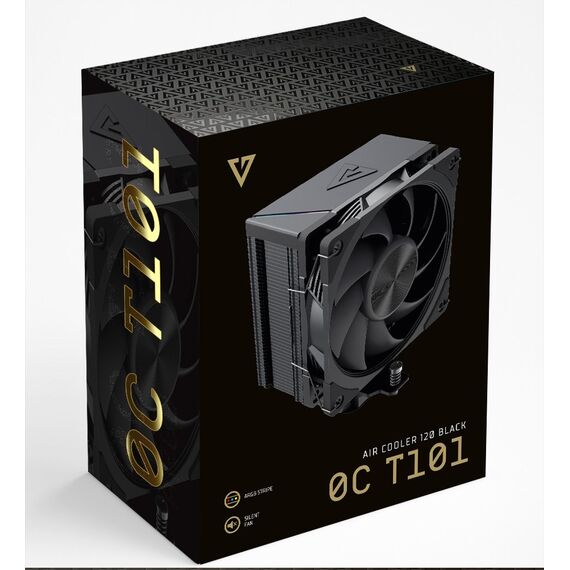 MODECOM Volcano 0C T101 Processor Air cooler 12 cm Black - CPU Coolers & Pastes - CPU & Cooling - Techbox