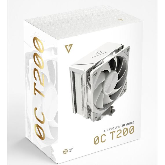 MODECOM Volcano 0C T200 Processor Air cooler 12 cm White - CPU Coolers & Pastes - CPU & Cooling - Techbox