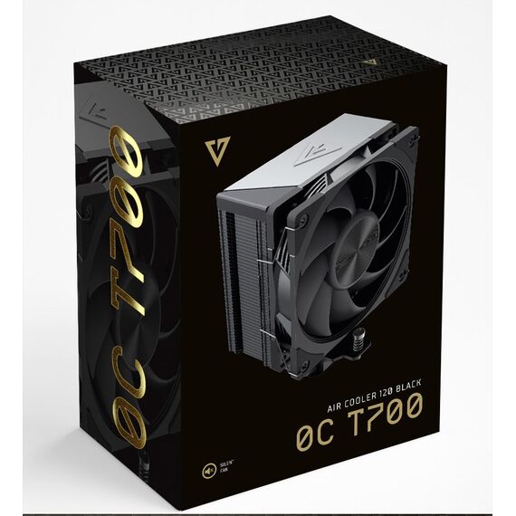 MODECOM Volcano 0C T700 Processor Air cooler 12 cm Black - CPU Coolers & Pastes - CPU & Cooling - Techbox
