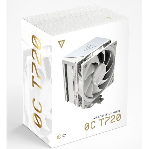 MODECOM Volcano 0C T720 Processor Air cooler 12 cm White - CPU Coolers & Pastes - CPU & Cooling - Techbox