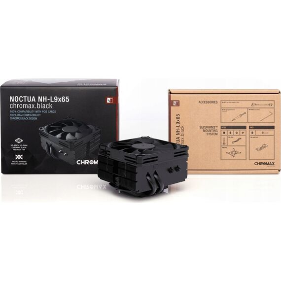 NOCTUA NH-L9x65 chromax.black Low Profile CPU cooler - CPU Coolers & Pastes - CPU & Cooling - Techbox