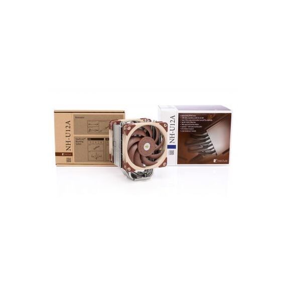 Noctua NH-U12A computer cooling component Processor Cooler 12 cm Beige, Brown, Silver 1 pc(s) | Techbox