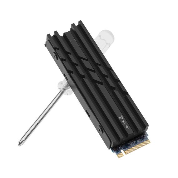 SAVIO Cooling for M.2 NVME 2280 drives, AK-60, Black | Techbox