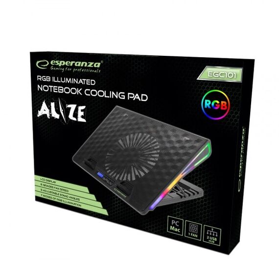 Esperanza EGC101 notebook cooling pad 800 RPM Black - Cooling Pads - Laptop Accessories - Techbox