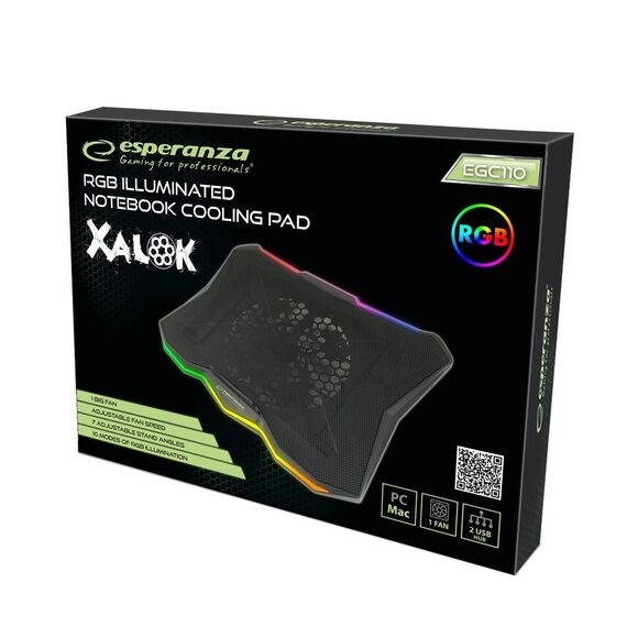 Esperanza EGC110 notebook cooling pad 800 RPM Black | Techbox