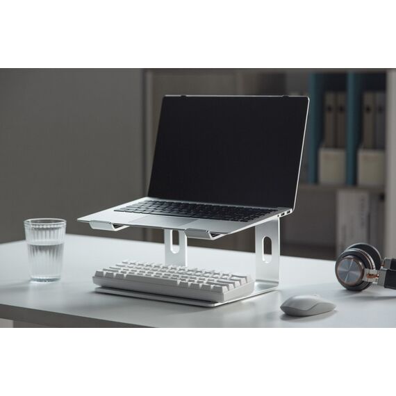 Gembird NBS-D1-01 laptop stand Aluminium, Silver 39.6 cm (15.6") | Techbox