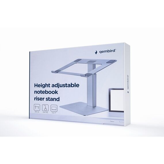 Gembird NBS-D1-02 laptop stand Silver 39.6 cm (15.6") | Techbox